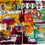 Image: Gil Avineri (Fellow in Printmaking/Drawing/Book Arts Fellow ’14); Ghastly Spread Between; 2009; color pencil, ink, acrylic, photo,collage on paper
