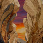 Image: An artwork depicting a slot canyon in Grand Staircase Escalante National Monument.
