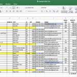 Image: screenshot of an excel spreadsheet that shows how you can track your donor activity.
