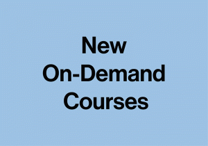 Rotating GIF that says "New On-Demand Courses" and "NYFA Learning"