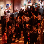 Attendees enjoying art and cocktails at NYFA's 2024 Hall of Fame Benefit