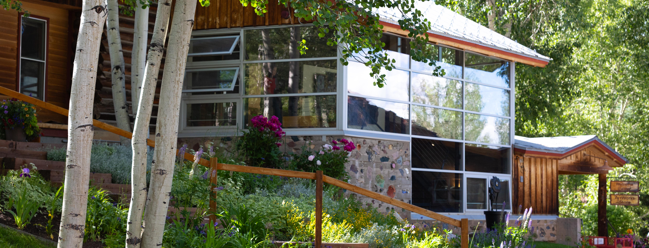 The beautiful and historic 5-acre Anderson Ranch Arts Center campus